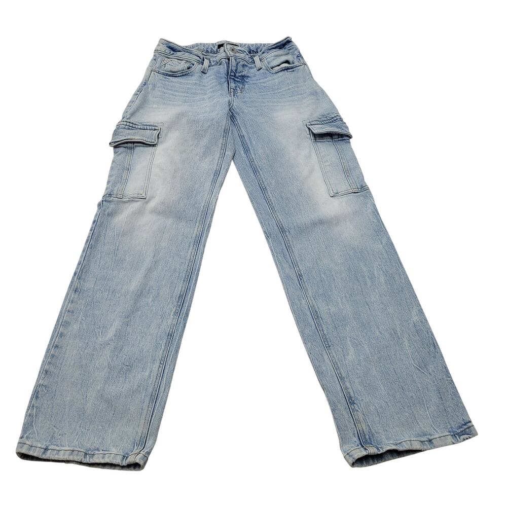 Edgley Maurices relaxed mid rise boyfriend straight jeans utility cargo 4